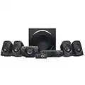 Logitech Z906 5.1 Sistema de Altavoces Sonido Envolvente THX, Certificado Dolby&DTS, 1000 W de Pico, Multi-Dispositivos, Entradas Audio Múltiples, Enchufe EU, PC/PS4/Xbox/TV/Móvil/Tablet, Color Negro