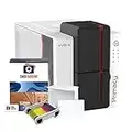 Evolis Primacy 2 Dual Sided ID Card Printer & Supplies Bundle Badge Machine (PM2-0025-A)