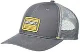 Carhartt Gorra en Lona con Logo gráfico Quality, Parte Trasera de Malla béisbol, Gris Marengo, Talla única para Hombre