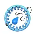 MEGHNA Smart Hula Hoop numerabile Magnetico Che Non cadrà Cerchio di Fitness Massaggio Magnetoterapeutico Rimovibile a 24 sezioni con Sfera gravitazionale per Dimagrire Fitness Massaggi 1.5KG