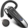 New bee Bluetooth Headset Wireless Freisprech Telefon mit Dual Mic V5.0 Freisprech-Bluetooth-Ohrhörer mit 25 Stunden Sprechzeit Mic Mute Zwei-Geräte-Verbindung für iPhone, Android und Laptop