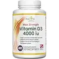 Vitamin D 4000iu - 400 Premium Vitamin D3 Easy-Swallow Micro Tablets - One a Day High Strength Cholecalciferol VIT D3 - Vegetarian Supplement - Made in The UK by Incite Nutrition