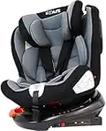 iSafe All Stages 360° Rotating Baby Car Seat Carseat Group 0+ 1 2 3 (CS 008) Every Stage (Grey)