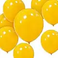 Yellow Balloons 12 inch 50 Pack Strong Thicken Yellow Latex Balloons Round Helium Balloon For Birthday Kids Party Weddings Decorations Supplies(Yellow balloons, 50 PCS 12 inch)