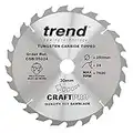 Trend CraftPro General Purpose TCT Saw Blade for Einhell & Scheppach Table Saws, 250mm x 24 Teeth x 30mm Bore, Tungsten Carbide Tipped, CSB/25024