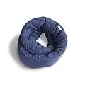 Huzi Infinity Pillow - Oreiller de Voyage, Coussin de Voyage. Support Nuque, Cou et Menton Taille Unique (Bleu Marine)