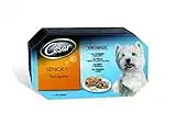 Cesar Tarrinas de Comida Húmeda para Perros Senior, Selección Carnes Mixtas, 4 x 150g