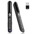 AMERTEER Wireless Presenter Flip Pen, 2.4GHz Powerpoint Presentation Remote Control Laser Pointer Office PowerPoint PPT Remote Control Clicker Presenter, Support Hyperlink