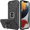 Honeyview ShockProof Case for iPhone 12/12 Pro 5G with Stand - Black