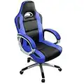 IntimaTe WM Heart Sedia Gaming Economica, Sedia da Ufficio Ergonomica Poltrona Ufficio con Altezza Regolabile, con Supporto Lombare, Seduta Larga,Blu