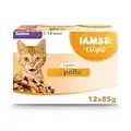 IAMS Delights Alimento Umido in Salsa Per Gattini con Pollo, 12 x 85g