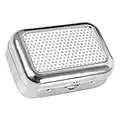 Portable Mini Ashtray Square Metal Ashtray Detachable Pocket Ashtray with Lid for Outdoor Camping, Travel, Garden, Bar, Car