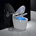 Smart Advance Luxury Bidet Toilet,Elongated One Piece Adjustable Functions Bidet Seats with Soft Closing Seat Functions and Air Dryer,Hip Cleaning Nozzle Cleaning