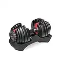 Bowflex Selecttech Pesi Fitness A Carico Variabile, Manubrio 552, Nero Rosso, ‎42.93 x 20.32 x 22.86 cm, 24 Kg