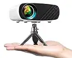 Mini Projector for iPhone, ELEPHAS 2023 Upgraded 1080P HD Projector, 8000L Portable Projector with Tripod and Carry Bag, Movie Projector Compatible with Android/iOS/Windows/TV Stick/HDMI/USB