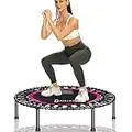 Darchen 200KG Mini Trampoline for Adults, Indoor Small Rebounder Exercise Trampoline for Workout Fitness,200KG Max-Load Bungees for Quiet and Safely Cushioned Bounce, 100CM Gym Trampoline