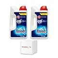 Finish Classic Dishwasher Detergent Powder with Pre-Soaking Action, 2.5Kg (Pack of 2)