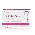 SanaExpert Natalis Pre | COMPLÉMENT ALIMENTAIRE POUR LA FERTILITÉ ET LA GROSSESSE | avec acide folique, Quatrefolic, fer et vitamines (30 capsules). Produit Vegan avec Ingrédients 100% naturels.