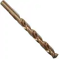 Drill America D/ACO Series Cobalt Steel Premium Quality Reduced-Shank Drill Bit, Gold Oxide Finish, Round Shank, Spiral Flute, 135 Degrees Split Point, 5/8" Size (Pack of 1)