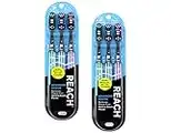 Reach Advanced Design Firm Toothbrushes, Colors May Vary, 3 Count (Pack of 2) Total 6 Toothbrushes