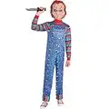 Party City Chucky Halloween Costume for Boys, Child’s Play, Medium (8-10), with Jumpsuit and Mask