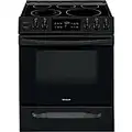 Frigidaire FFEH3054UB 30" Slide-in Electric Range with 5 Elements 5 Cu. Ft. Oven Capacity Self Clean Keep Warm Zone in Black