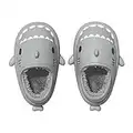 Feionusin Shark Slides Unisex Men Women Waterproof Winter Warm Plush Comfy Sandals Non-Slip Thick Sole Cute Slippers Indoor & Outdoor