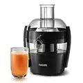 Philips Viva Collection Compact Juicer with Quick Clean Technology, 1.5 Litre, 500 W - Black - HR1832/01 [Energy Class A]