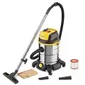 Stanley Aspiratore Solidi e Liquidi SXVC30XTDE con Presa Elettroutensili (1600 W, 30 l)