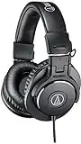 Audio-Technica ATH-M30x Professional Studio Monitor Headphones, Black (Renewed)