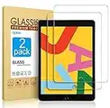 apiker 2 Pack Screen Protector Compatible with iPad 9th 8th 7th Generation 10.2 Inch, Tempered Glass for iPad 9 8 7 (2021/2020/2019)