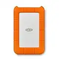 LaCie Rugged Mini, 1 To, Portable 2.5", Disque Dur Externe pour PC et Mac, Résistant aux Chocs, Chutes et à la Pression, avec USB-C sans câble USB-A, services Rescue valables 2 ans (LAC301558)