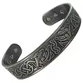 Stargems® in puro rame magnetico bracciale 6 calamite artrite guarigione peltro Birds Celtic design sollievo dal dolore terapia polsino per uomo da golf aiuti + sacchettino regalo in velluto. e Rame