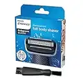 Philips Norelco BG2000 Replacement Shaving Head/Foil for Bodygroom Range BG2020 to BG2030 with Shaver Cleaning Brush