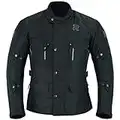 RS RAXUS CHAQUETA DE MOTO HOMBRE INVIERNO 3/4 IMPERMEABLE Homologada CE (NEGRO, 2XL)