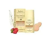 Babo Botanicals Daily Sheer Fluid Tinted Mineral Sunscreen Lotion SPF 50 With Zinc Oxide - Golden-Hued Tint, For Sensitive Skin - Fragrance Free & Ultra-Lightweight - 1.7 Fl. Oz.