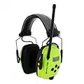 Howard Leight by Honeywell Sync Hi-Visibility Digital AM/FM Radio Earmuff (1030390),Bright Yellow/Green