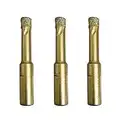 Jashtool Diamond Drill Bits 3 PCS 8mm 5/16 inch Ceramic Diamond Hole Saw Set with Wax Insert Cooling for Ceramic Tile Porcelain Marble Granite Stone Rock Glass