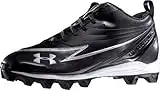 Under Armour Men's Football Cleats HAMMER III Black White Silver 9 M