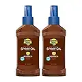 Banana Boat Deep Tanning Spray Oil Sunscreen with Coconut Oil, SPF 4, 8oz - Twin Pack