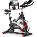 JOROTO X2PRO Bicicleta Estática con Bluetooth y Disco Inercia 16kg, Bicicleta de Ciclismo Interior con Resistencia Magnética Legible, Soporte para Tableta y Pantalla LCD, peso máx 150kg