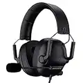 SENZER SG500 Surround Sound Pro Gaming Headset with Noise Cancelling Microphone - Detachable Memory Foam Ear Pads - Portable Foldable Headphones for PC, PS4, PS5, Xbox One, Switch