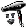 Sèche-cheveux Sokany · Séchage professionnel · 2 vitesses et 2 puissances de chaleur · Sèche-cheveux 2600W · Sèche-cheveux professionnel avec concentrateur