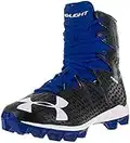 Under Armour Boy's Highlight RM Junior Football Cleat Black/Team Royal Size 3.5 M US