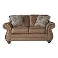 Roundhill Furniture Leinster Love Seats, Jetson Ginger