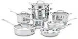 Cuisinart Contour Stainless 13-Piece Cookware Set,Silver