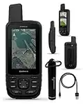 Garmin GPSMAP 66s, Rugged Multisatellite GPS Handheld with Sensors, 3" Color Display and Wearable4U E-Bank Bundle