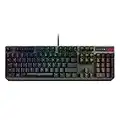 ASUS ROG Strix Scope RX Gaming-Tastatur, ROG RX Optische mechanische Schalter, rundum Aura Sync RGB Beleuchtung, IP56 Wasser- und Staubbeständigkeit, USB 2.0 Passthrough, und Legierung Oberplatte