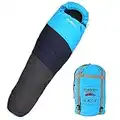 TOMSHOO Mummy Sleeping Bag Ultralight Portable Waterproof with Compression Bag Ideal for Camping, Hiking, Travel, Backpacking (220 * 80cm)