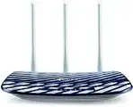 TP-Link AC750 Wireless Dual Band Router, 2.4GHz 300Mbps + 5GHz 433Mbps, 3 External Antennas (Archer C20) Black